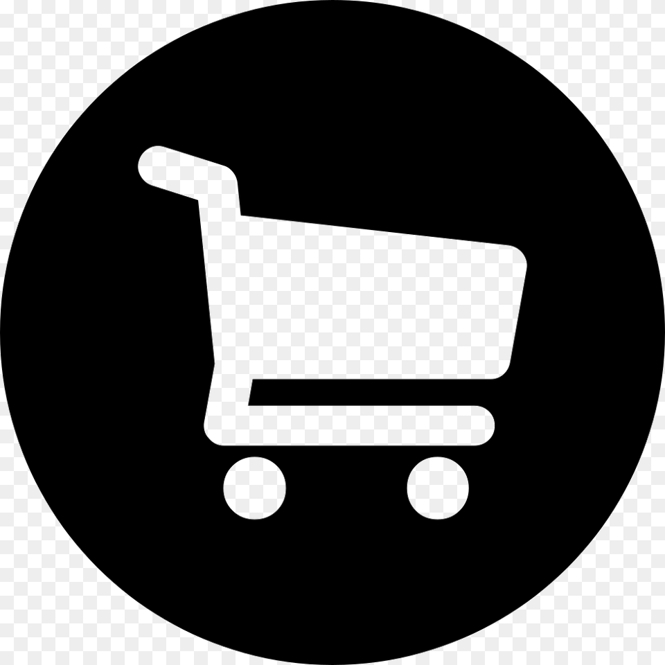 Circle Shopping Cart Logo, Disk, Shopping Cart, Stencil Free Transparent Png