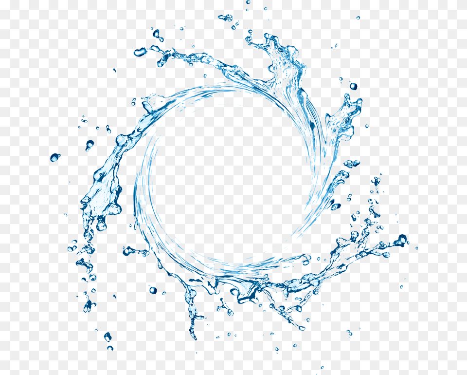 Circle Splash Blue Swirling Water Splash, Hole, Droplet, Chandelier, Lamp Png Image