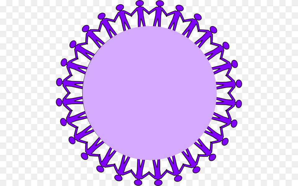 Circle Stick People Black No Border Svg Clip Arts Clipart Silhouette Holding Hands, Purple, Baby, Person, Oval Free Png Download