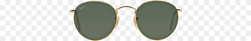 Circle Sunglasses Ray Ban Rb3447 Round Sunglassesgold, Accessories, Glasses, Jewelry, Locket Png Image