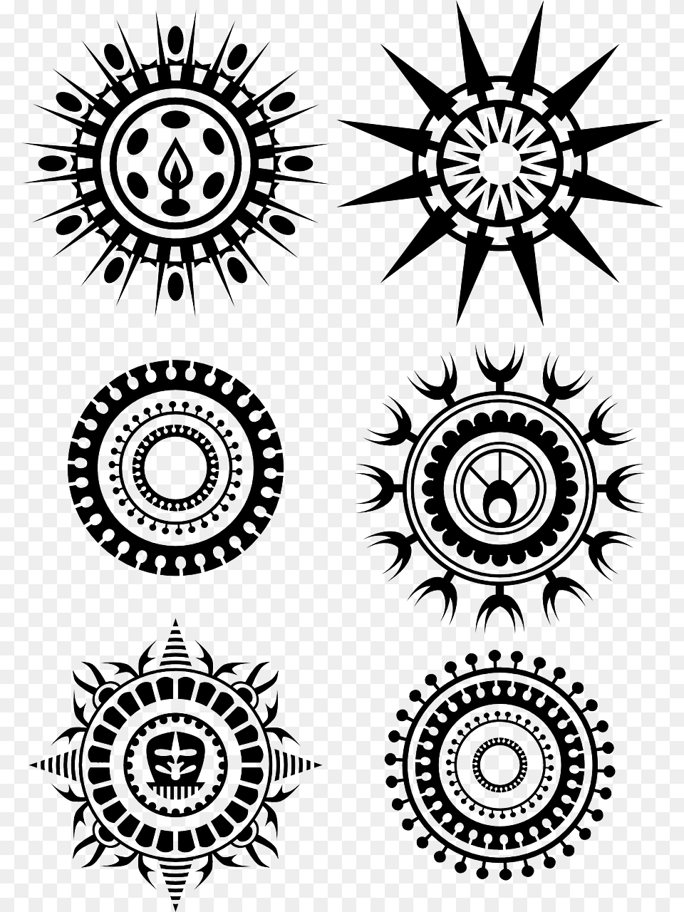 Circle Tattoo On Chest, Pattern, Emblem, Symbol Png Image