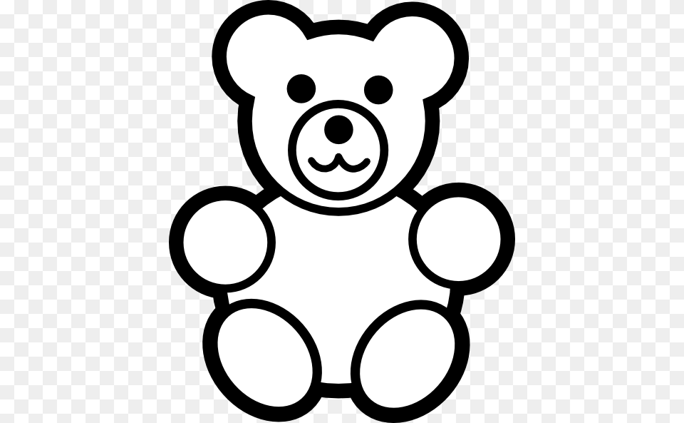 Circle Teddy Bear Black And White Clip Art For Web, Teddy Bear, Toy, Ammunition, Grenade Png Image