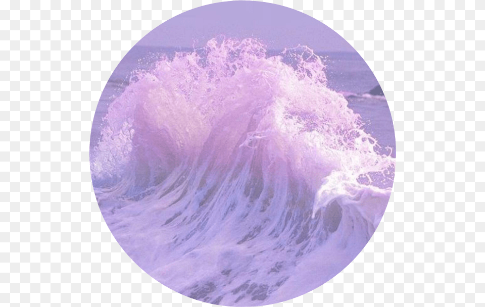 Circle Tumblr Aesthetic Mar Quotes Remixit Lavender Aesthetic, Nature, Outdoors, Sea, Sea Waves Png