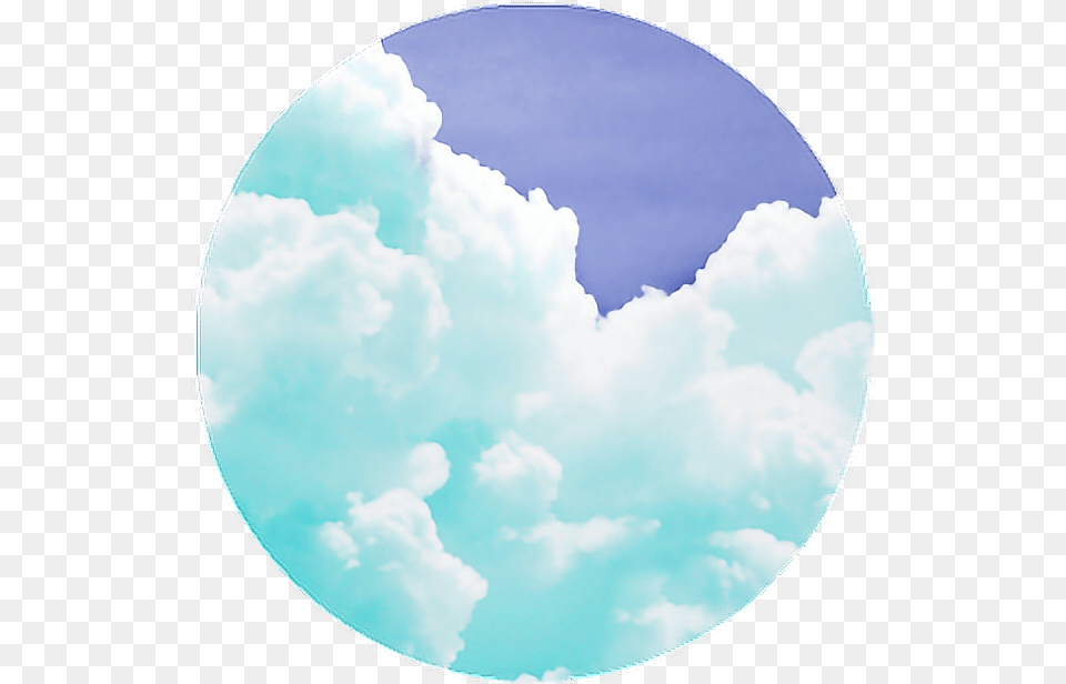 Circle Tumblr Aesthetic Remixit Crculo Freetoedit Cumulus, Weather, Sky, Outdoors, Nature Free Transparent Png