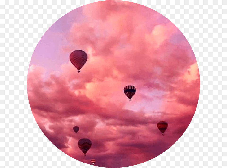Circle Tumblr Aesthetic Remixit Overlay Freetoedit Fond D Cran Turquie, Balloon, Photography, Aircraft, Transportation Free Png