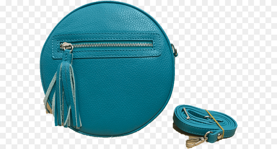 Circle Turquoise Jijou Capri Leather Cross Body Bag Handbag, Accessories, Purse Png Image