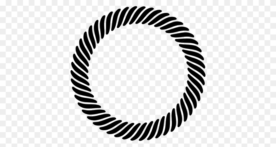 Circle Twisted Rope Frame, Gray Free Transparent Png