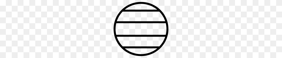 Circle With Horizontal Lines Icons Noun Project, Gray Png Image