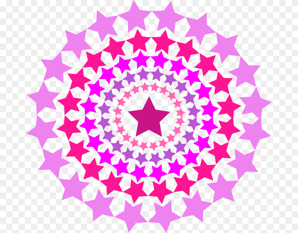 Circle With Pink Stars Svg Star Pink Circle, Pattern, Purple, Accessories, Fractal Png Image