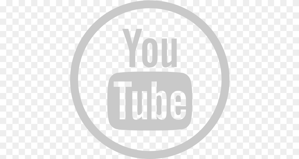 Circle Youtube Icon White Round Logo Youtube White, Sticker, Ammunition, Grenade, Weapon Free Transparent Png