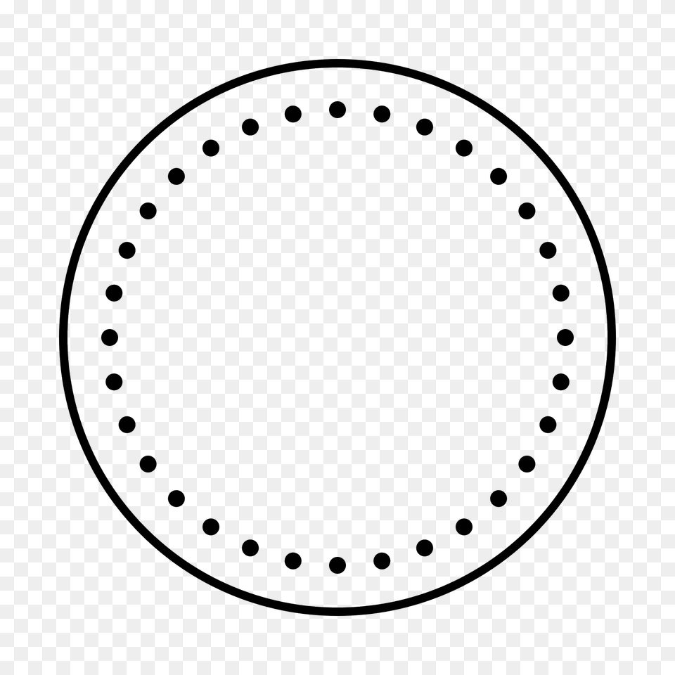 Circled, Gray Free Png