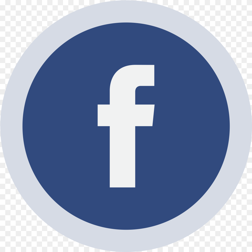 Circled Facebook Logo Edinburgh Zoo, Sign, Symbol, First Aid, Text Png Image