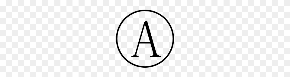 Circled Latin Capital Letter A Unicode Character U, Gray Png