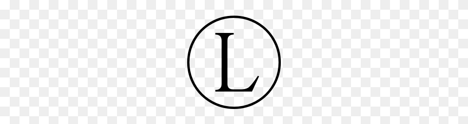 Circled Latin Capital Letter L Unicode Character U, Gray Free Png Download