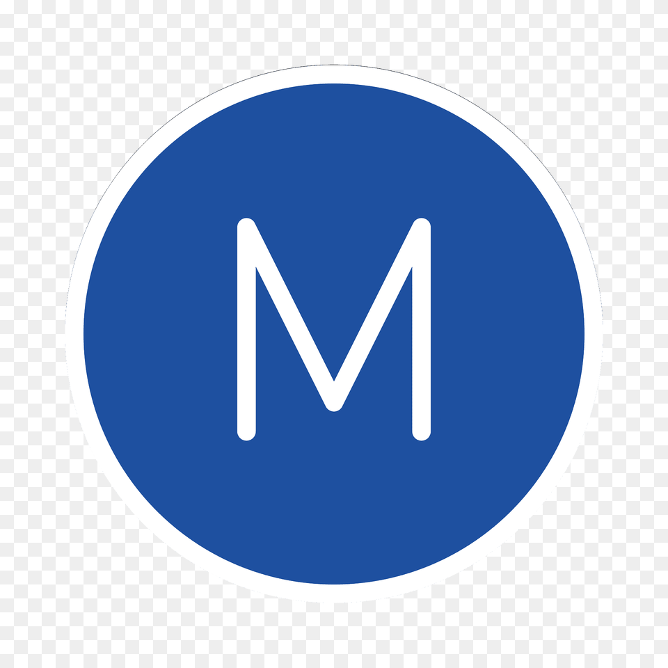 Circled M Emoji Clipart, Sign, Symbol, Disk, Logo Png