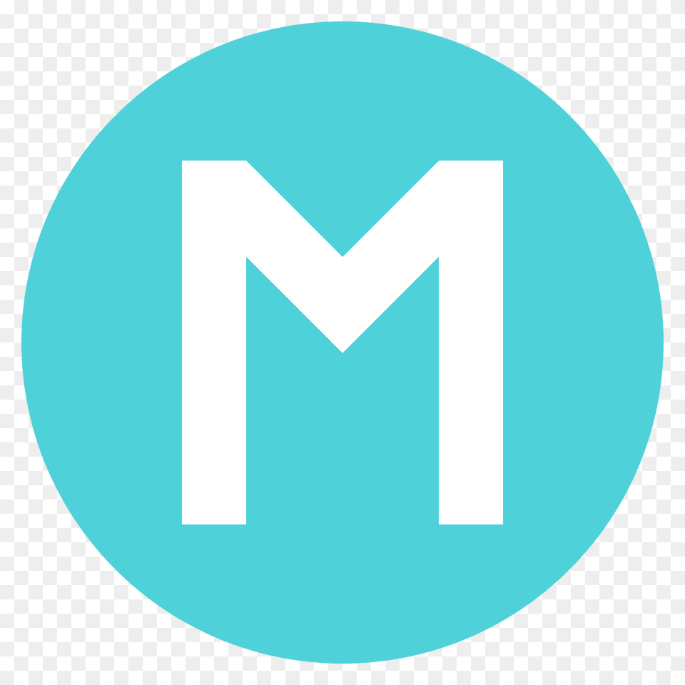 Circled M Emoji Clipart, Disk Png