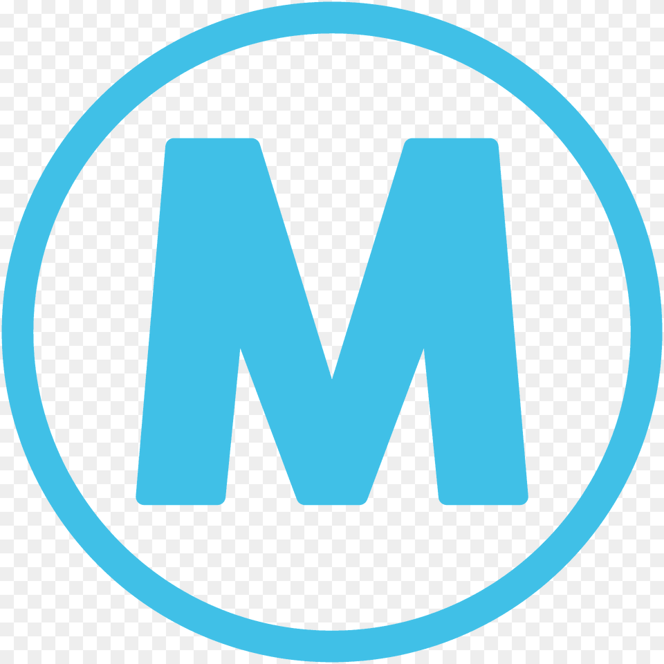 Circled M Emoji Clipart, Logo Png Image