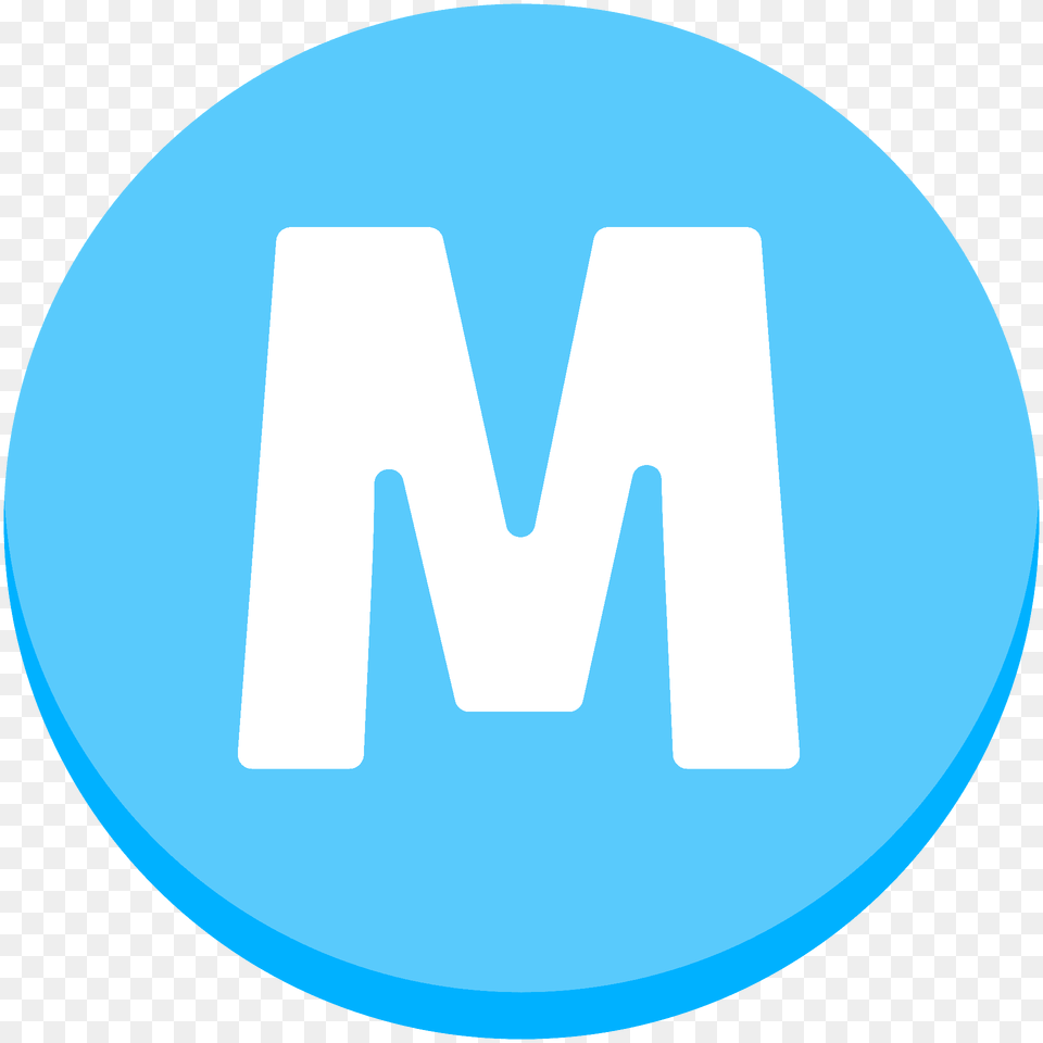 Circled M Emoji Clipart, Logo, Disk Free Png