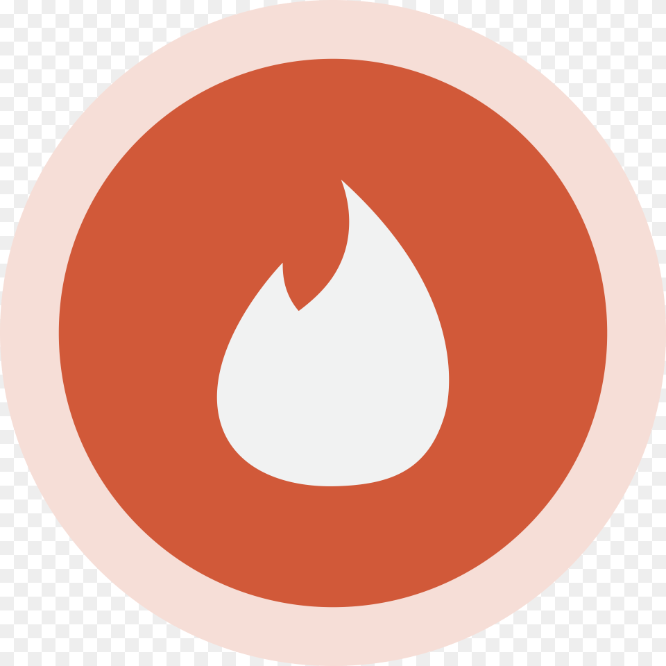 Circled Tinder Logo Image Tinder Logo, Disk Free Png