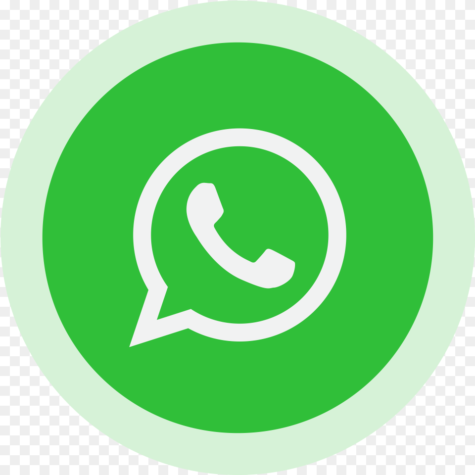 Circled Whatsapp Logo Purepng Transparent Whats App Whatsapp Logo, Green, Disk, Symbol Png Image