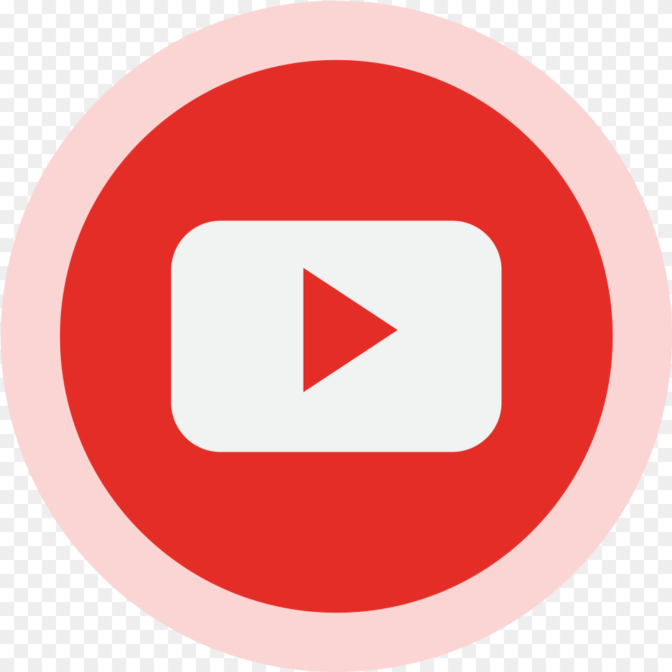 Circled Youtube Logo Image Youtube Logo, Sign, Symbol, Disk, Road Sign Png