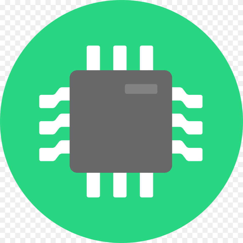 Circuit Board Flat Application Icon With Transparent Background, Electronics, Hardware, Electronic Chip, Printed Circuit Board Png Image