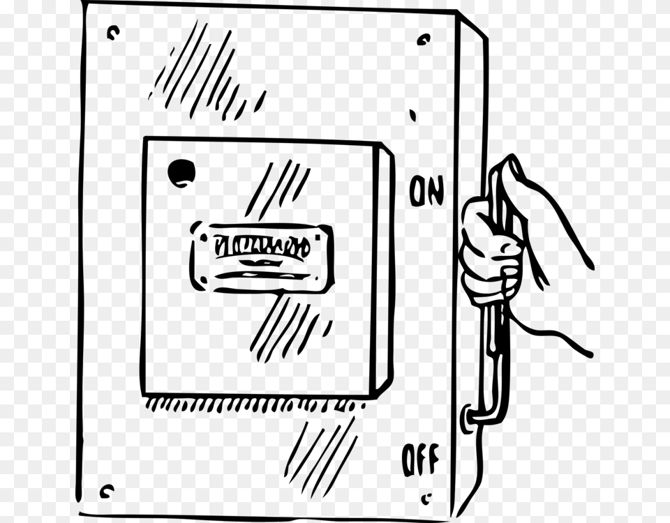 Circuit Breaker Electrical Network Electrical Switches Electricity, Gray Png