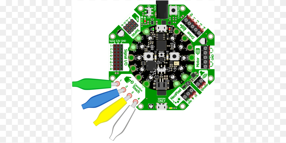 Circuit Playground Captouchy Bb Servo Stepper Driver Diagram, Electronics, Hardware, Printed Circuit Board Png