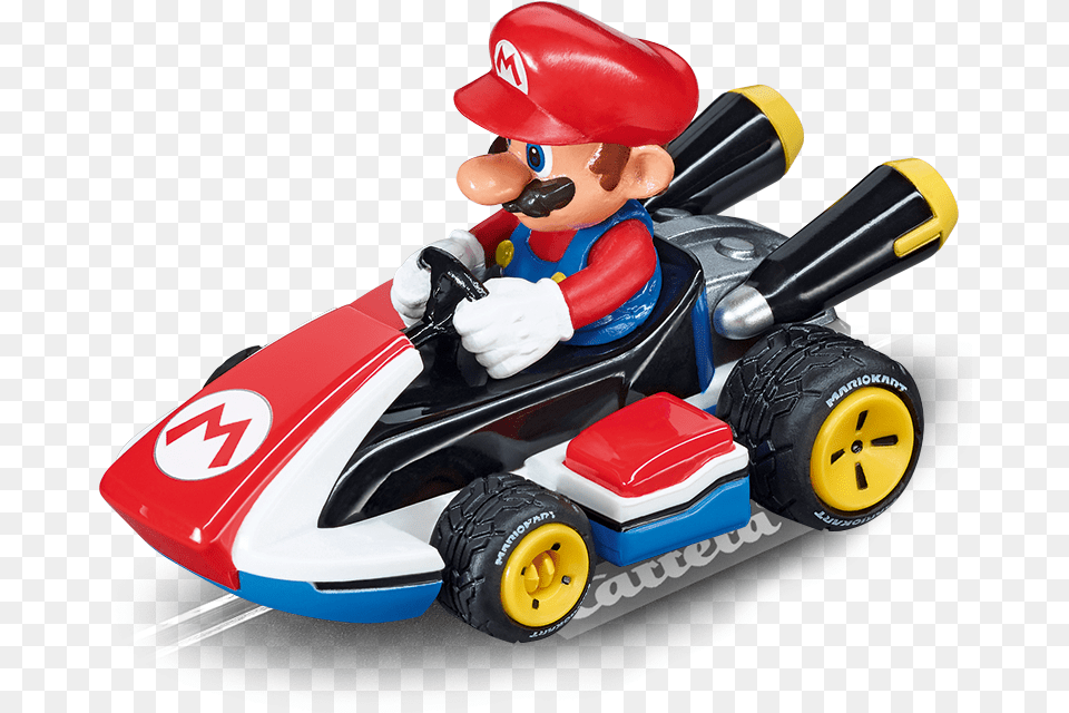 Circuito Carrera Go Mario Kart 8 Mario Toy, Vehicle, Transportation, Wheel, Tool Png