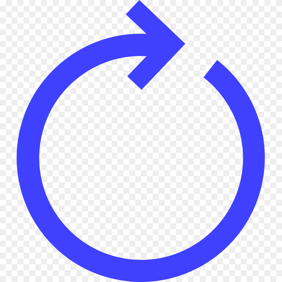 Circular Arrow Blue, Symbol, Weapon Png Image