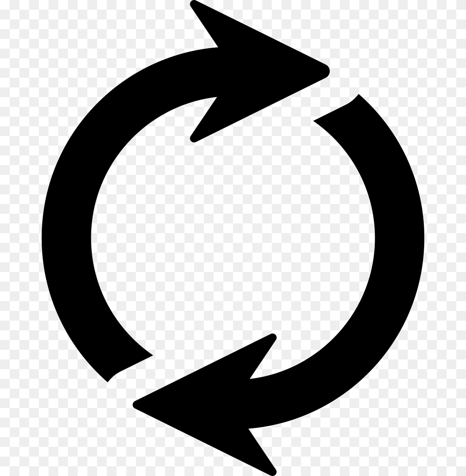 Circular Arrows Gear Vector, Stencil, Symbol, Recycling Symbol, Animal Free Transparent Png