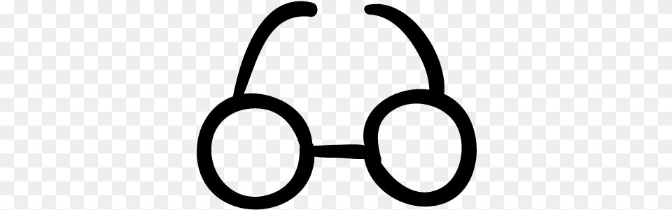 Circular Eyeglasses Hand Drawn Tool Vector Drawn Glasses, Gray Png