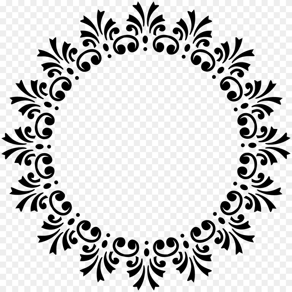 Circular Frame10 Clipart, Art, Floral Design, Graphics, Pattern Png