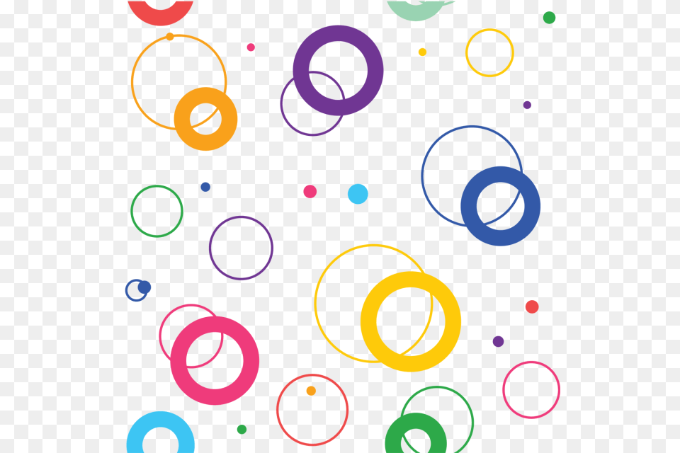 Circular Geometric Shape Pattern Background Circular Pattern, Paper, Confetti Free Png Download
