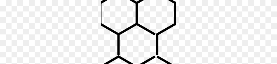 Circular Honeycomb Pattern Clipart, Gray Free Png