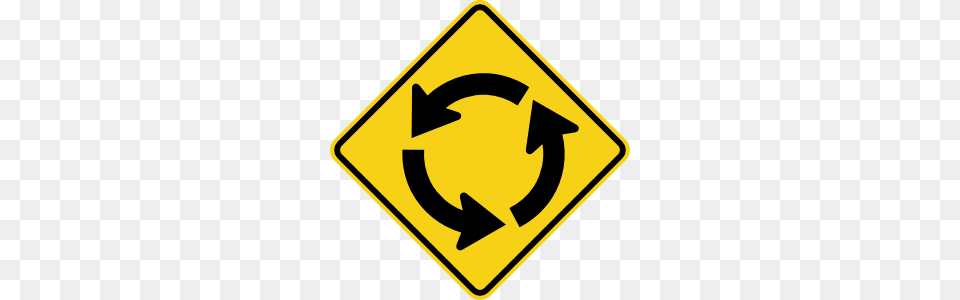 Circular Intersection Sign Clip Art, Symbol, Road Sign Png Image