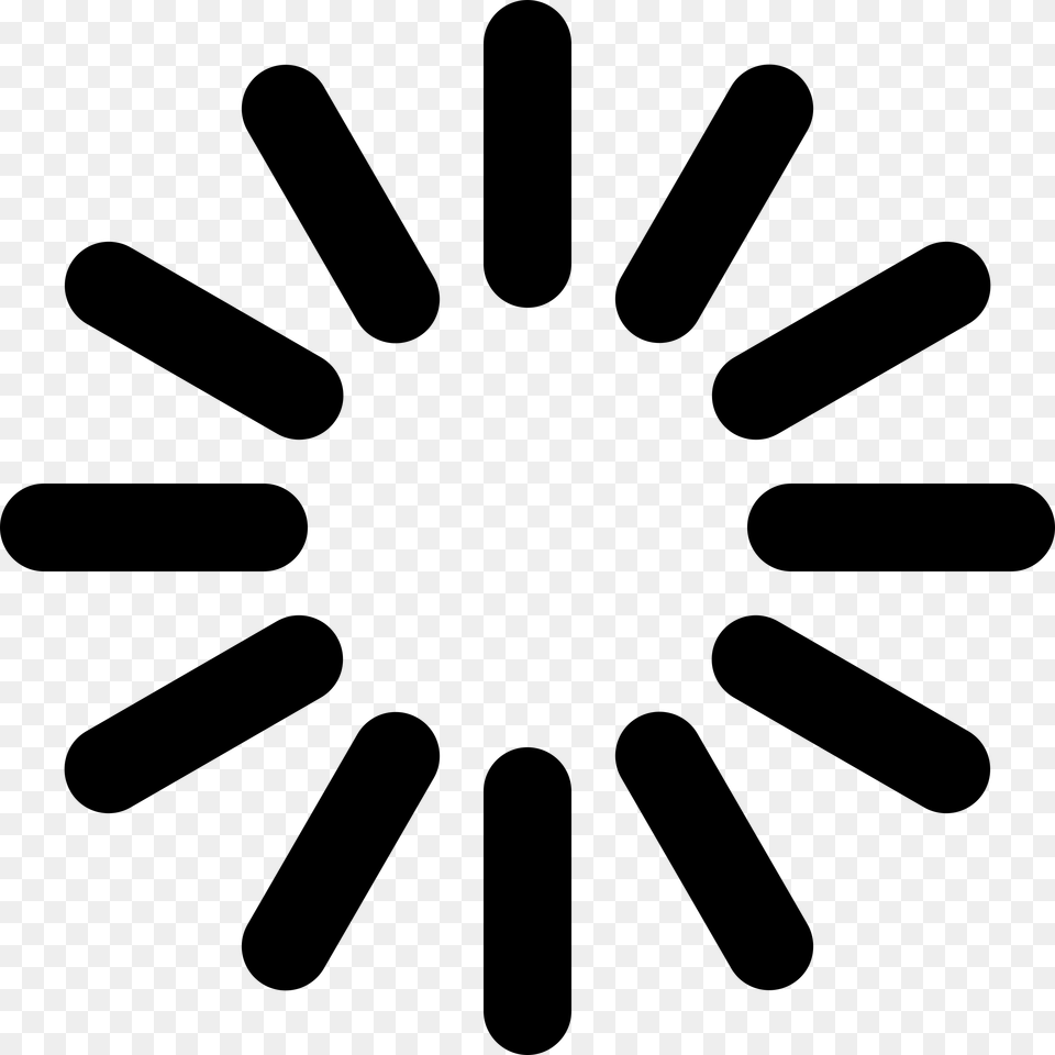 Circular Loading Icon With Dashes Icons, Gray Free Transparent Png
