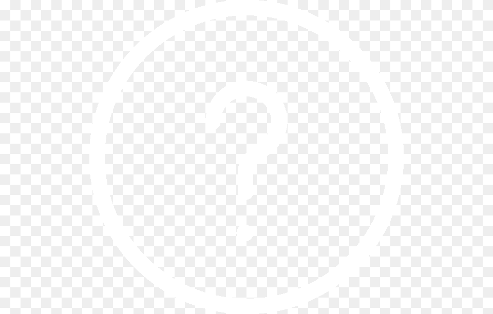 Circular Question Mark Button Question Mark Icon White, Number, Symbol, Text, Ammunition Free Png Download