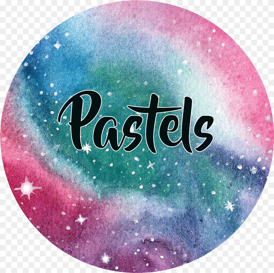 Circular Watercolour Galaxies And Nebulae Example Circle Free Png Download