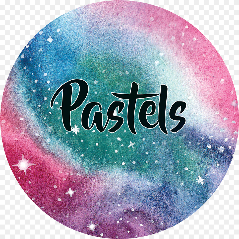 Circular Watercolour Galaxies And Nebulae Example Image Watercolor Painting Free Png Download
