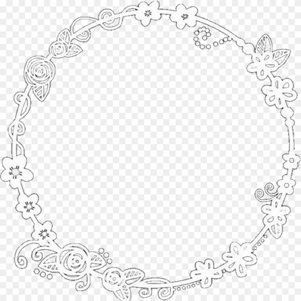 Circulo Cute Pngedit Flower Perfect Circle Edit Background Overlays For Edits, Accessories, Jewelry, Necklace Free Transparent Png