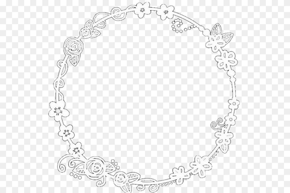 Circulo Cute Pngedit Flower Perfect Circle Transparent Icon Overlays, Accessories, Jewelry, Necklace, Bracelet Free Png Download