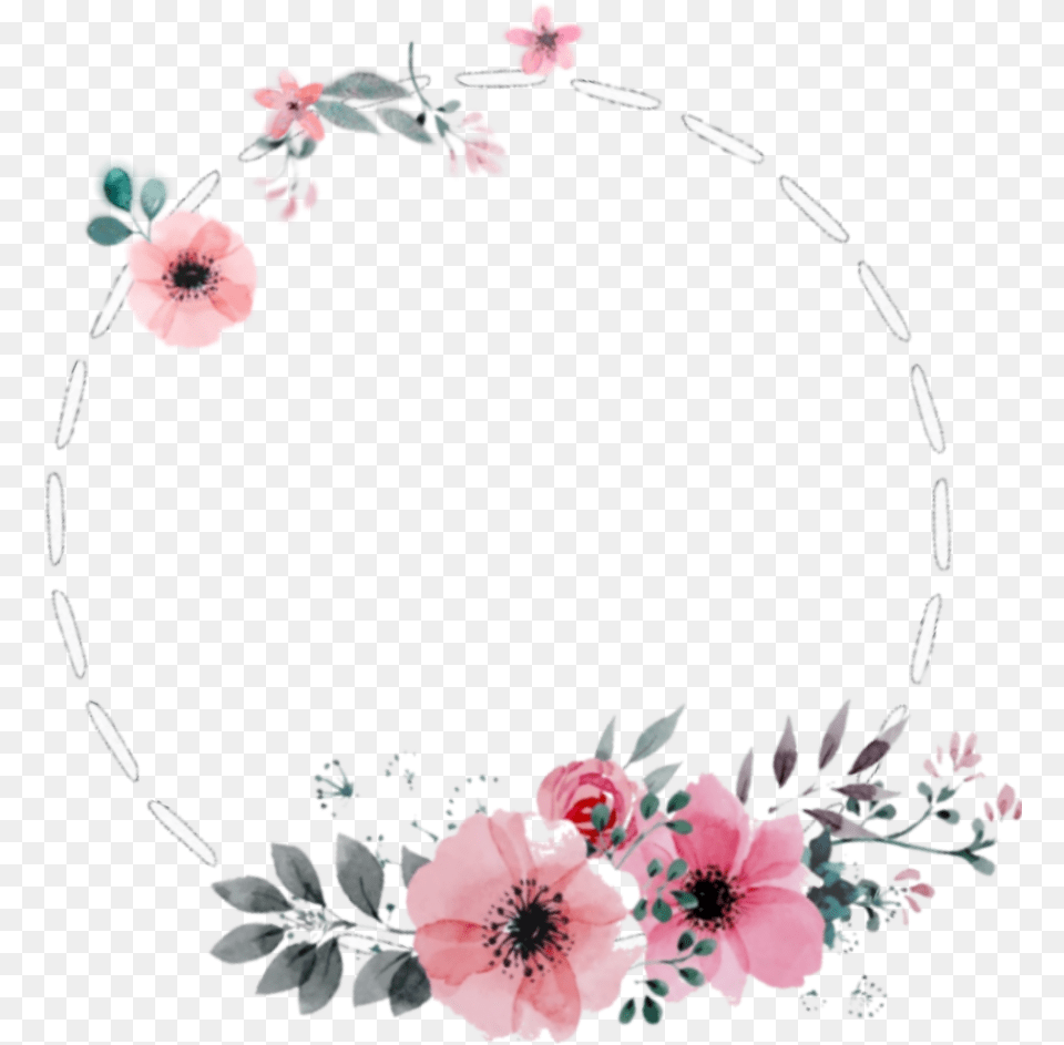 Circulo De Flores Flower Picsart, Plant, Accessories, Petal, Jewelry Free Transparent Png