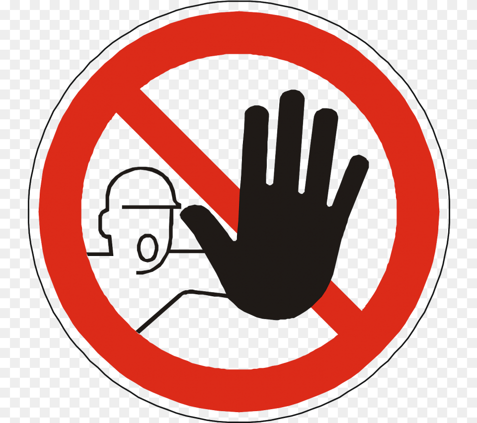 Circulo De Prohibido 2 Stop, Clothing, Glove, Sign, Symbol Png Image