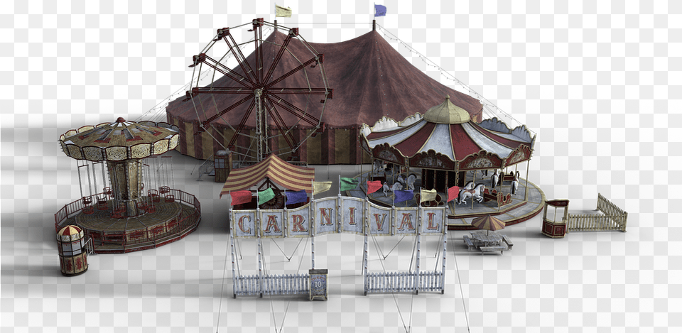 Circus, Amusement Park, Play, Carousel, Person Free Png