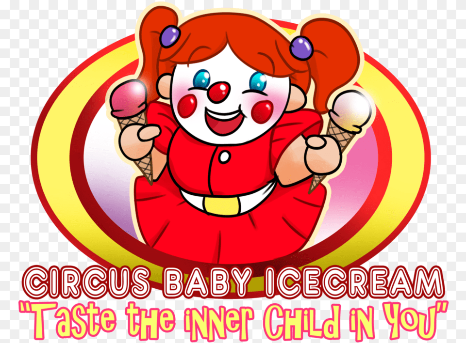 Circus Baby Icecream Ice Cream Five Nights At Freddy Circus Baby Ice Cream, Performer, Person, Clown, Face Free Png Download