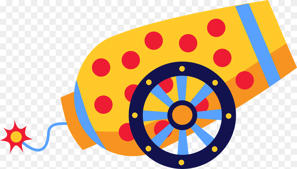 Circus Cannon Clipart, Machine, Wheel, Pattern Free Png