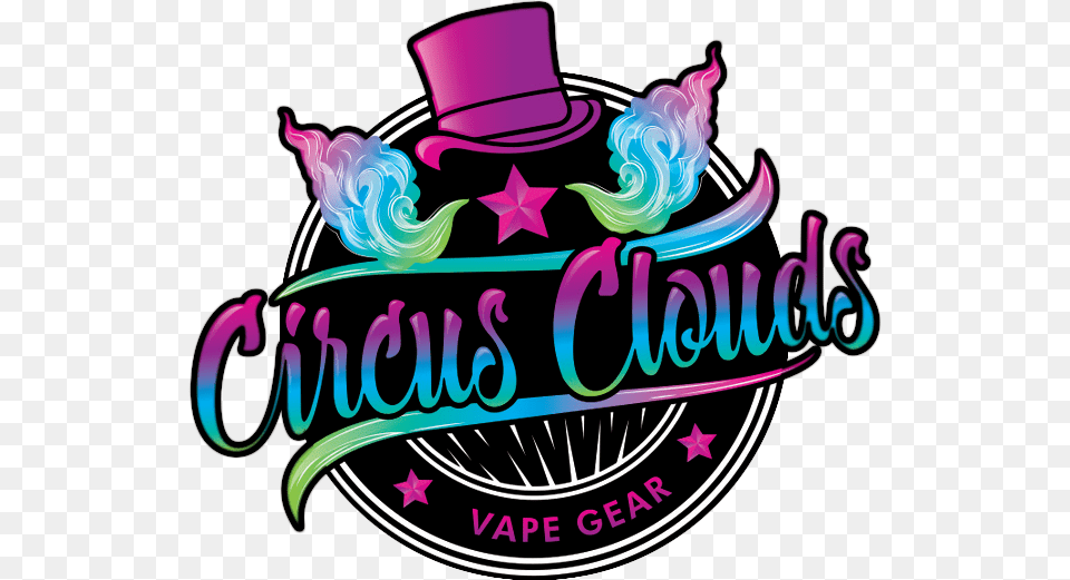Circus Clouds Vape Gear, Purple, Logo, Birthday Cake, Cake Png