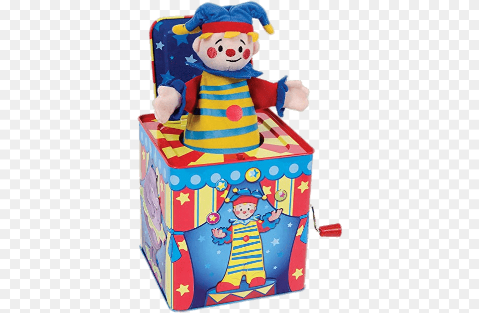 Circus Clown Jack In The Box Toy Jack In The Box, Performer, Person, Teddy Bear, Baby Png Image