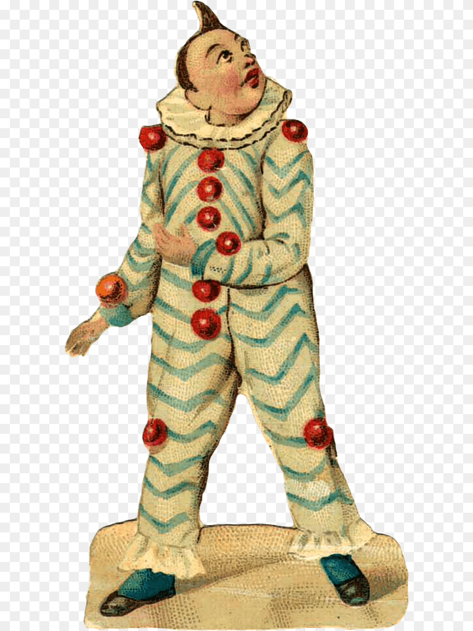 Circus Clown Victorian, Figurine, Baby, Person, Face Png